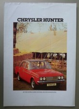 CHRYSLER HUNTER orig 1977 UK