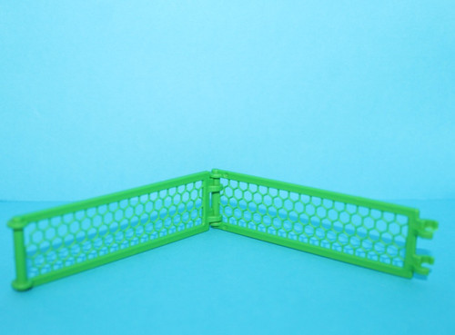 Playmobil low green fence - low,