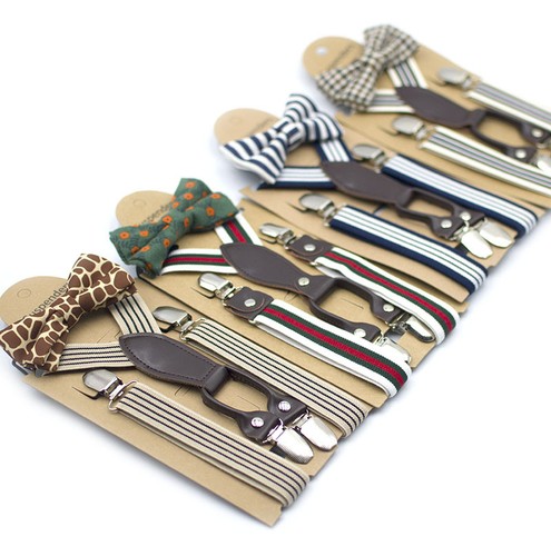 Children striped suspenders - children's,