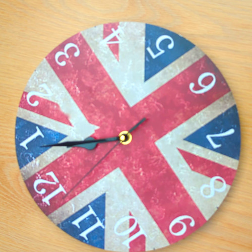 Round union jack flag - round, wall