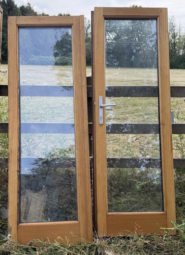 Oak french doors - french, and