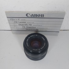 Canon FD 50mm f.1.8 lens for Canon A1, AE1 etc 35mm SLR Cameras Used
