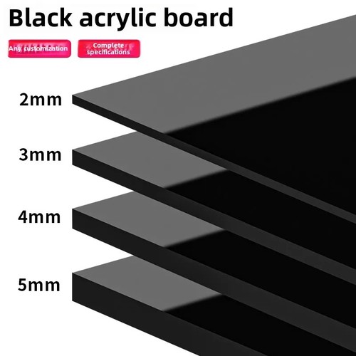 Black mirror acrylic sheet 3mm - acrylic,