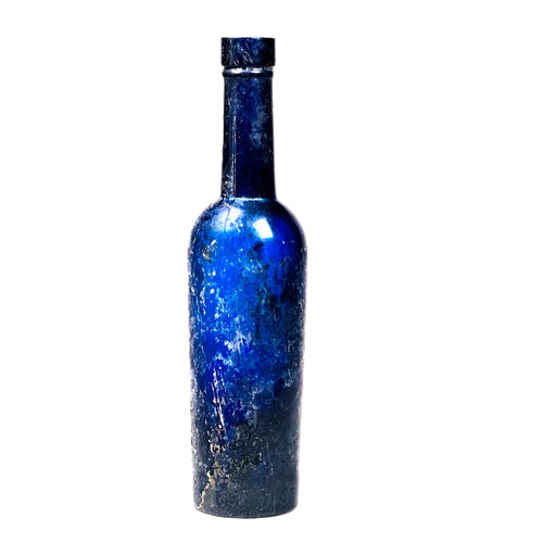 Antique medicine bottle cobalt - bottle,