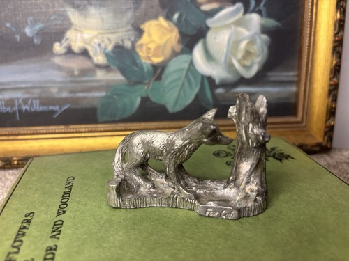 Vintage small silver pewter