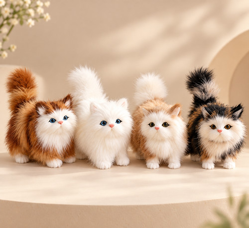 Realistic cat plush - realistic,