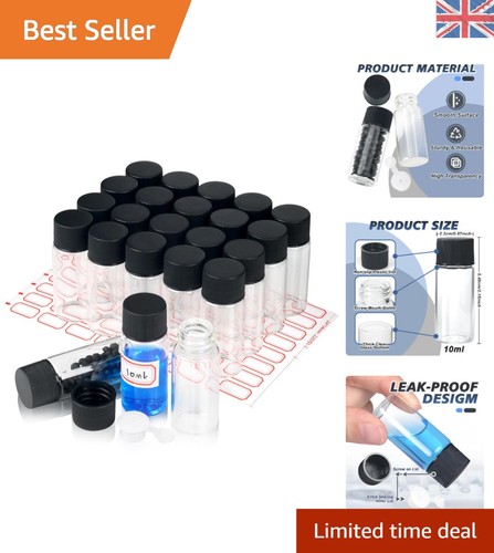 Leak proof 10ml glass vials - glass,