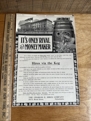 Antique 1907 hires root - 1907, beer