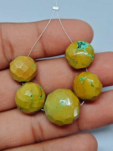Turquoise faceted rondelle - turquoise,