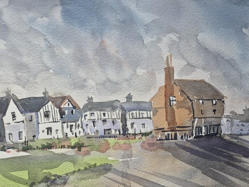 Suffolk townscape original - townscape,