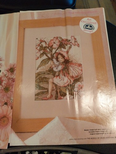 Flower fairy cross - flower, stitch