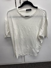 Armenegildo Zenga White Linen T Shirt - Size Large - Ref 5625-1-D