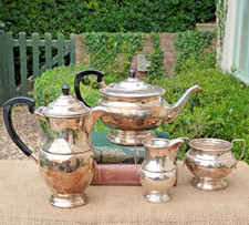 Silver plate Coffee Teapot set GARRARD Vintage