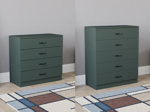 Wooden chest drawers 5 - of, 4