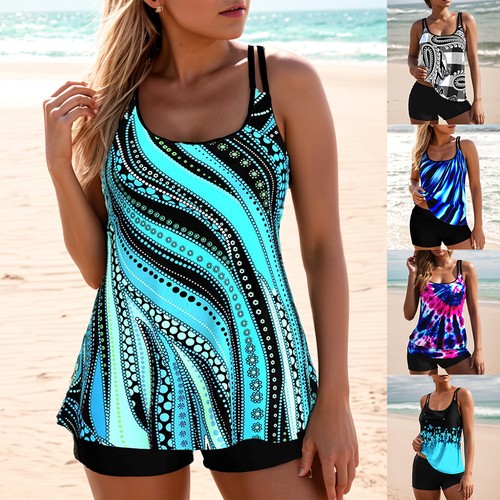 Women padded tankini boy - padded,