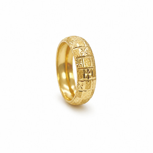 22ct yellow gold diamond cut - diamond,