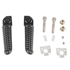 Pair Black Rear Passenger Foot