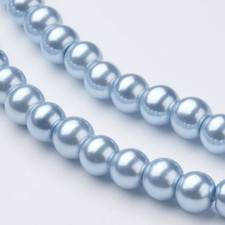 Pearl Beads Faux Glass Round