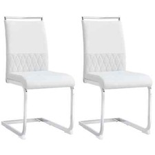 Dining Chair PU Cantilever Set