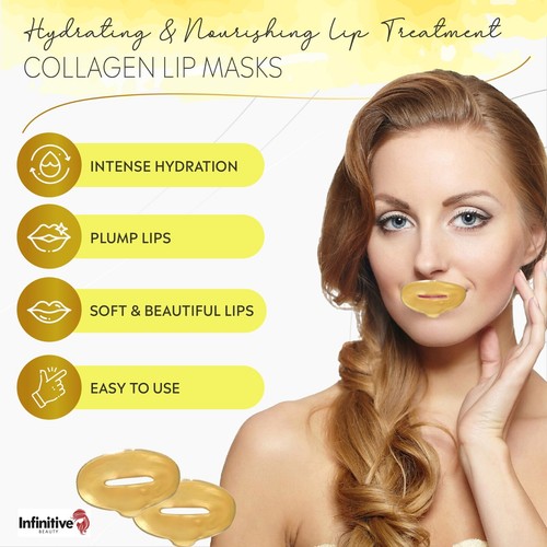 24k gold collagen lip - gold, masks