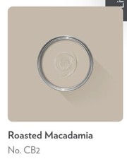 FARROW & BALL CARTE BLANCHE SAMPLE 10ML - ROASTED MACADAMIA # CB2 ESTATE EGGSHEL