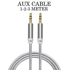Headphone Aux Cable Audio Lead 3.5mm Jack to Jack Stereo PC Car Male 1m to 3m