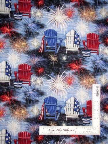 Patriotic fireworks chairs - patriotic,