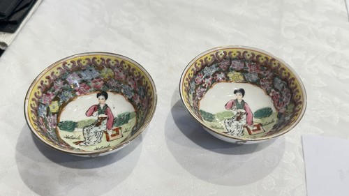 Vintage chinese famille - vintage, rose