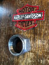 Harley-Davidson Fat bob fuel tap nut with rubber seal used chrome   B5