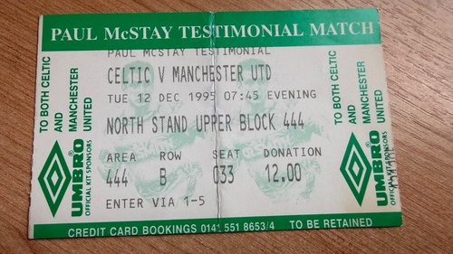 Ticket 1995 celtic v - 1995/96,