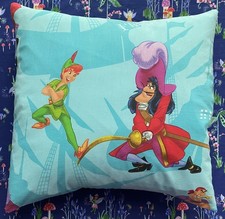 Peter Pan & Hook Disney Vintage Fabric Cushion Alien Couture