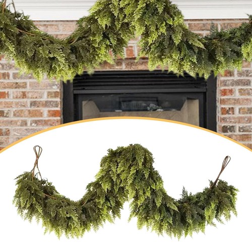 Christmas cedar garland - christmas,