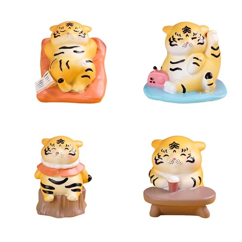 Cute small tiger figurine - small,