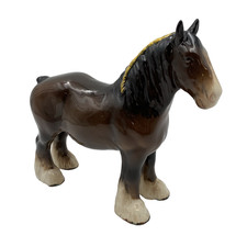 Beswick Vintage Brown (Bay) Gloss Shire Horse Mare 818                       L13