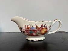 Vintage Masons Ironstone Gravy Boat Fruit Basket Pattern