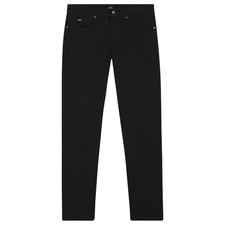 Hugo Boss Jeans Mens Black Delaware Cashmere Touch Denim Slim Fit W34 L32