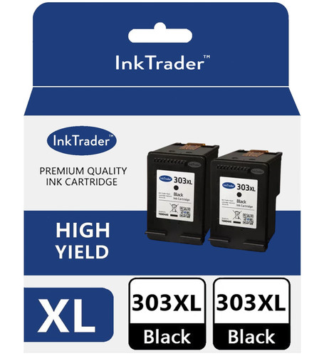 Refilled 303xl black ink - refilled, hp