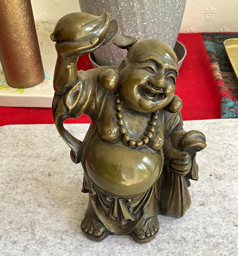 Green soapstone laughing - green,