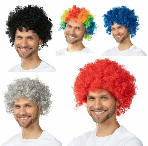 Afro wig unisex fancy dress - afro,