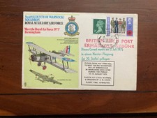 RARE variety 605 Sqn RAF cover Flown in Whirlwind and Harrier No 13 of 46 issued