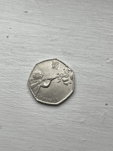 Olympic 50p shooting coin - 50p,