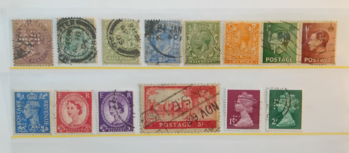 Great britain stamps perfins - britain,