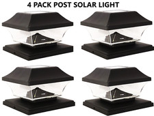 4 x Solar Post Cap Lights