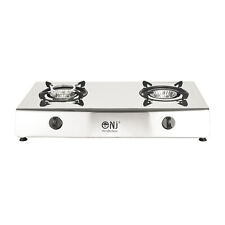 Portable Double Gas Stove 2 Burner Camping Cooker Outdoor 70cm Cooktop NJ-200 UK