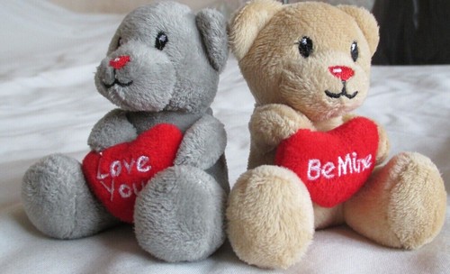 Pair mini sitting bears - mini,