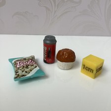 Barbie Snack Bag Of Crisps Food Coke Cocoa Colas Muffin Lunch Drink (A1)