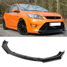 Front Bumper Spoiler Splitter Lip Body Kit For Ford Focus RS ST Glossy Black