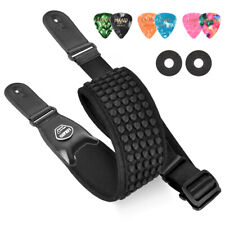 Electric Guitar Strap 3D Sponge Filling Adjustable Bass Belt 3.5" Wide Pad Soft