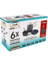 Scoville Expert Neverstick+ Pan Set 4+1 Non-Stick Cookware Set Induction Ready