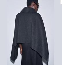 zara Asymmetric soft cape